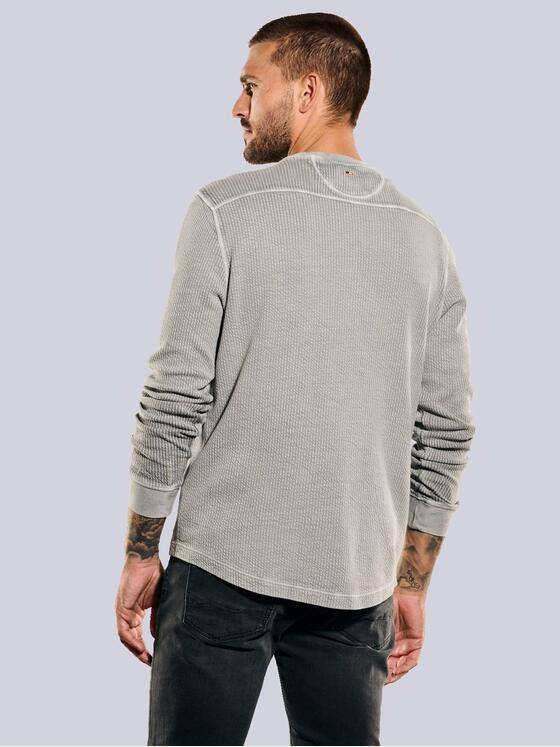 emilio adani Herren Sweatshirt uni Grau 35624
