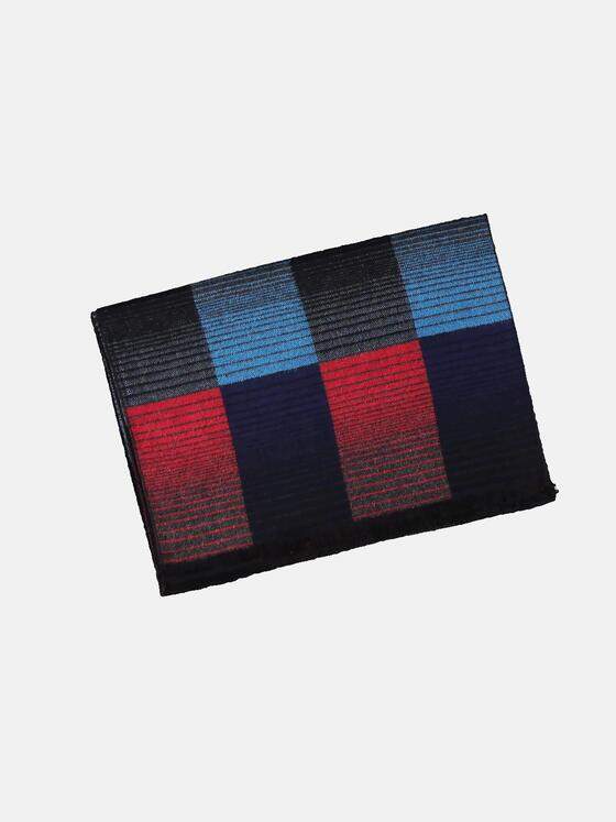 engbers Herren Schal in Multicolour Optik Petrol 30732