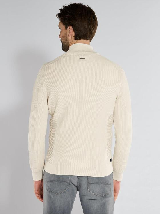 engbers Herren Cardigan regular Weiß 36849