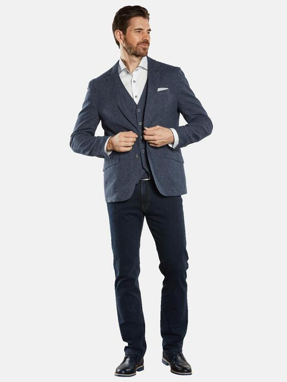 engbers Herren Freizeit-Sakko mit Leinenanteil Blau 34497