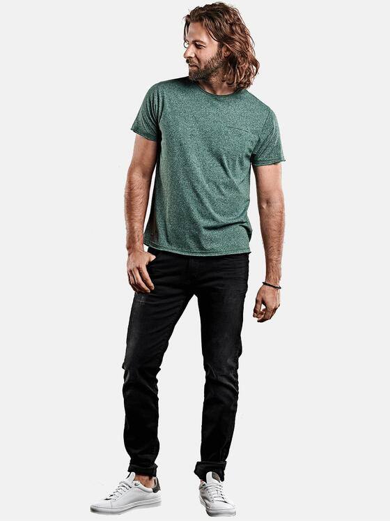 emilio adani Herren Rundhals T-Shirt Grün 28127