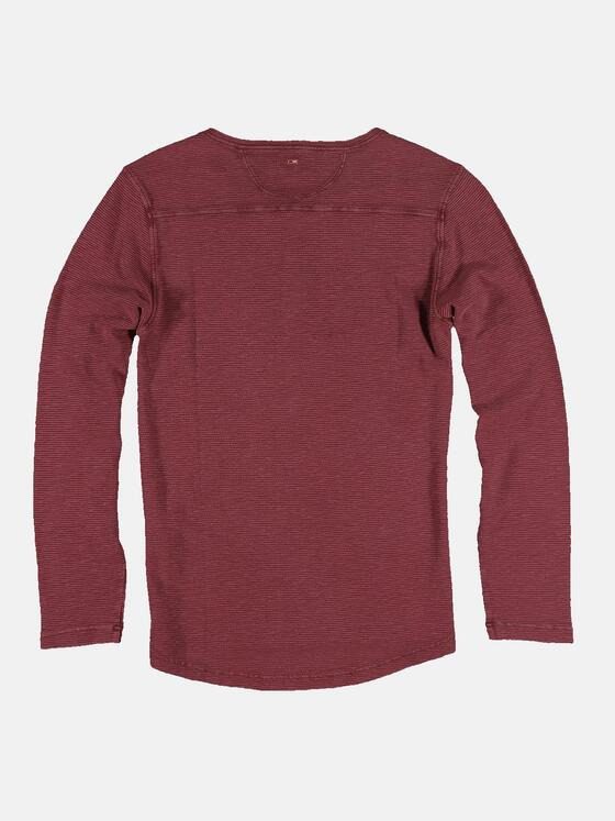 emilio adani Herren Shirt im Henley-Design Rot 31982