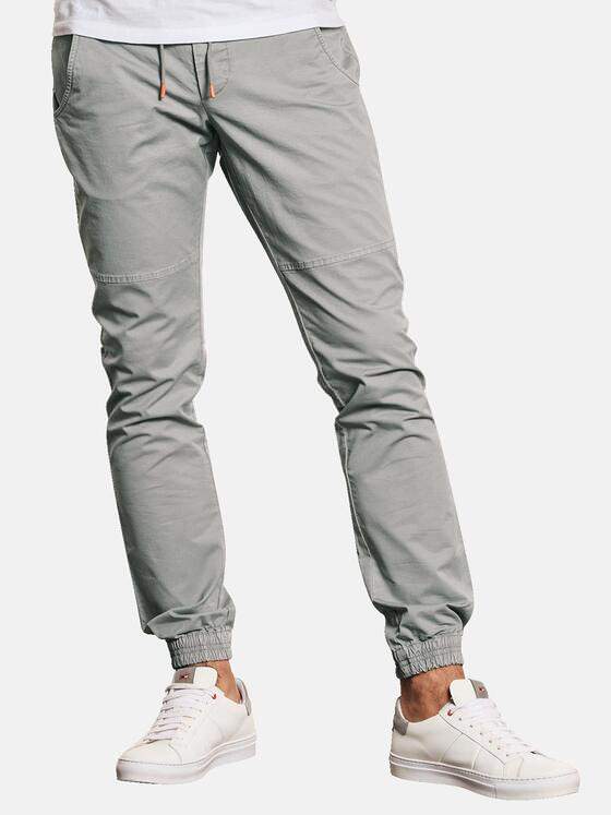 emilio adani Herren Hose mit Tunnelzug Grau 32755