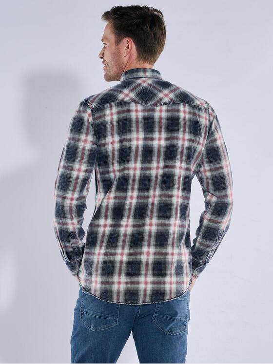 engbers Herren Langarm-Hemd gemustert Feuerrot 39635