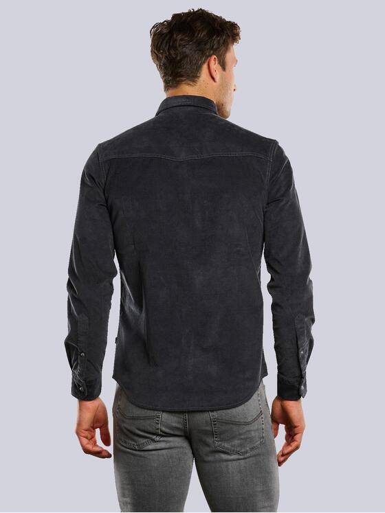 engbers Herren Overshirt aus Cord Anthrazit 33639