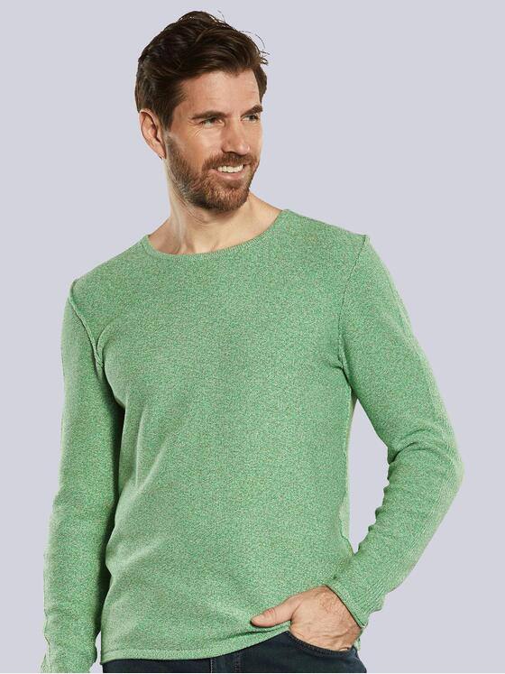 engbers Herren Pullover strukturiert Grün 34286