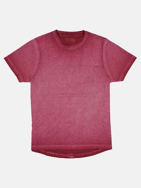 emilio adani Herren T-Shirt gestreift Violett 32763