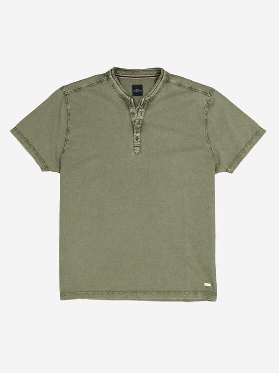 engbers Herren Henley-Shirt uni Grün 37121