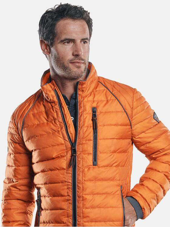 engbers Herren Auffällige Steppjacke Blutorange 30166