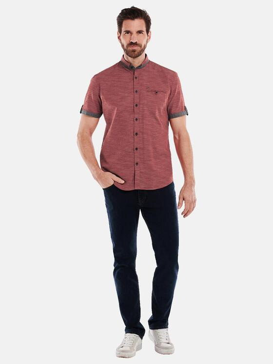 engbers Herren Hemd kurzarm Rot 34274