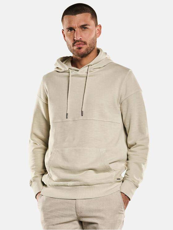emilio adani Herren Sweatshirt mit Kapuze Beige 33015