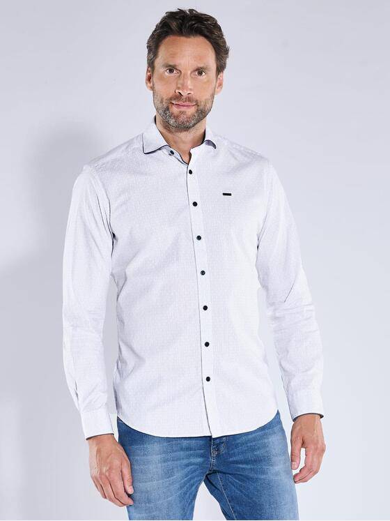 engbers Herren Langarm-Hemd mit Haifischkragen Reinweiss 39324