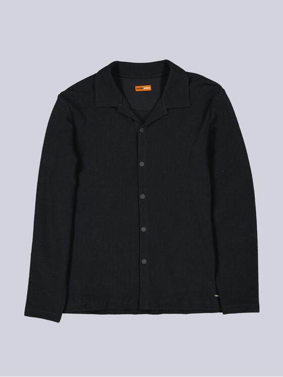 emilio adani Herren Polo-Shirt Langarm Schwarz 38323