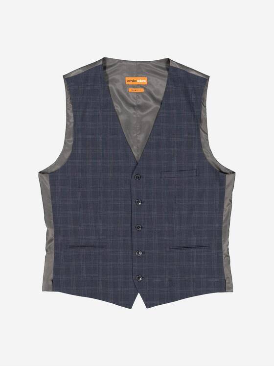 emilio adani Herren Sakko-Weste slim fit Blau 37654