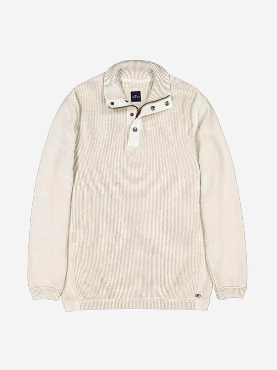 engbers Herren Strickpullover mit Troyerkragen Braunbeige 38150