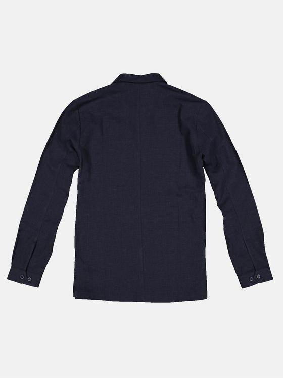 emilio adani Herren Hemd uni Blau 32838