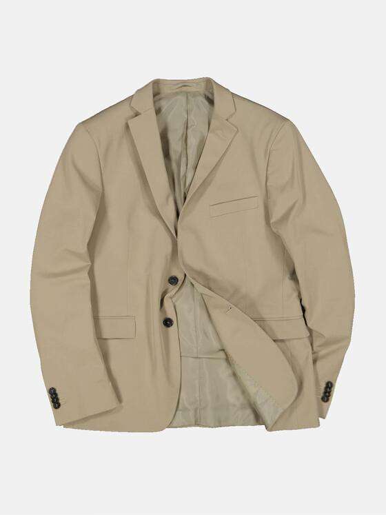 emilio adani Herren Anzug-Sakko Slim fit Beige 34593