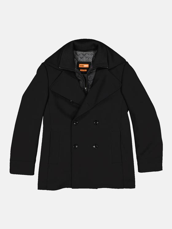 emilio adani Herren Caban-Jacke Schwarz 33301