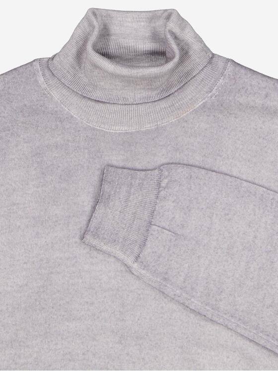 emilio adani Herren Pullover mit Rollkragen Grau 37796