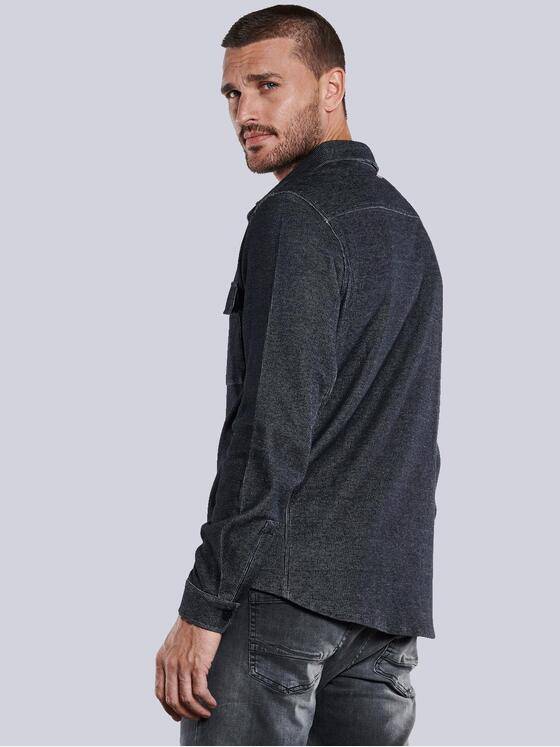 emilio adani Herren Overshirt uni Grau 33735