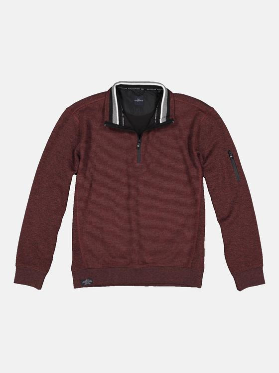 engbers Herren Sweatshirt mit Stehkragen Rot 34182