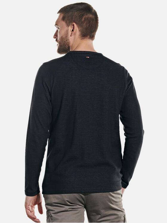emilio adani Herren Langarm-Shirt uninah Grau 31985