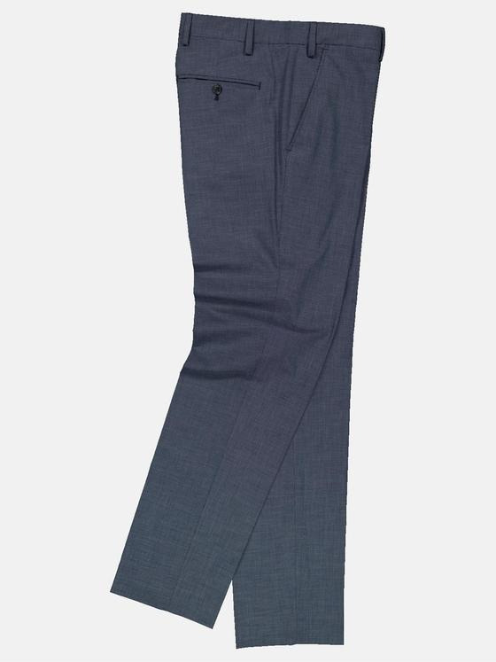 engbers Herren Anzug-Hose strukturiert Mittelblau 34605