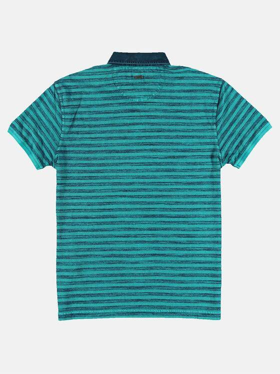 engbers Herren Poloshirt gestreift Türkis 31635
