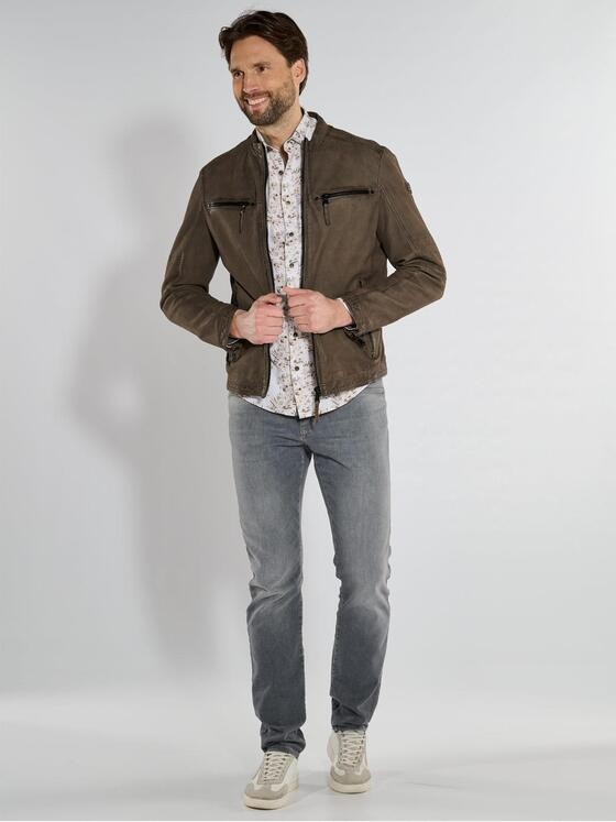 engbers Herren Lederjacke regular Braun 36512
