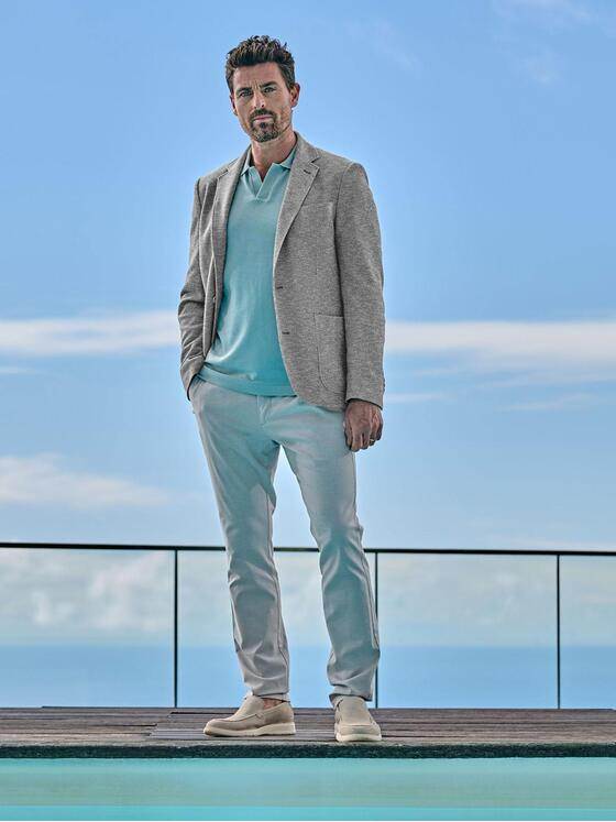 ENGBERS GERMANY Herren Sakko aus italienischem Garn Silbergrau 38412