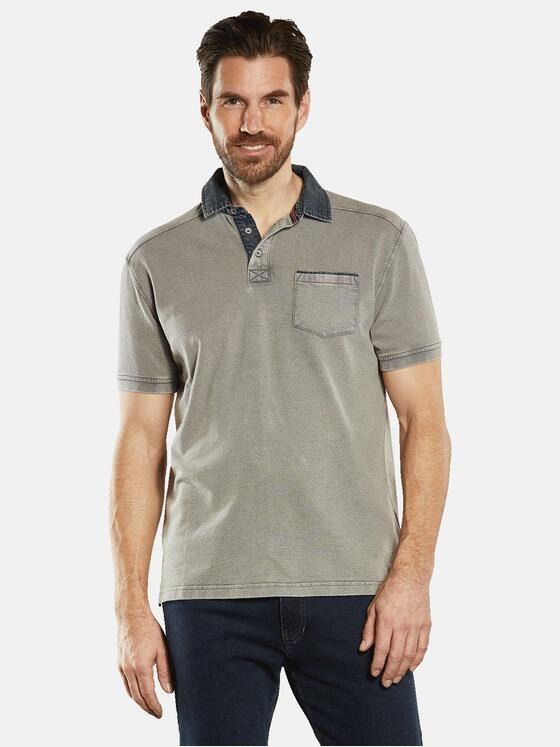 engbers Herren Polo-Shirt aus Baumwolle Grau 34541