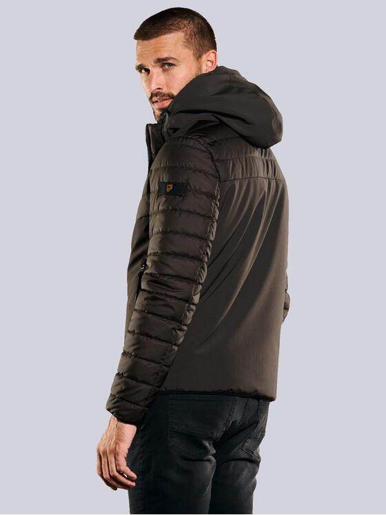 emilio adani Herren Jacke mit abnehmbarer Kapuze Braun 35253