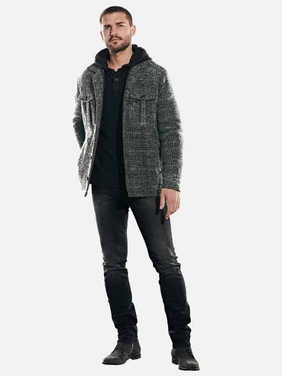 emilio adani Herren Jacke mit Wollanteil Grau 32001