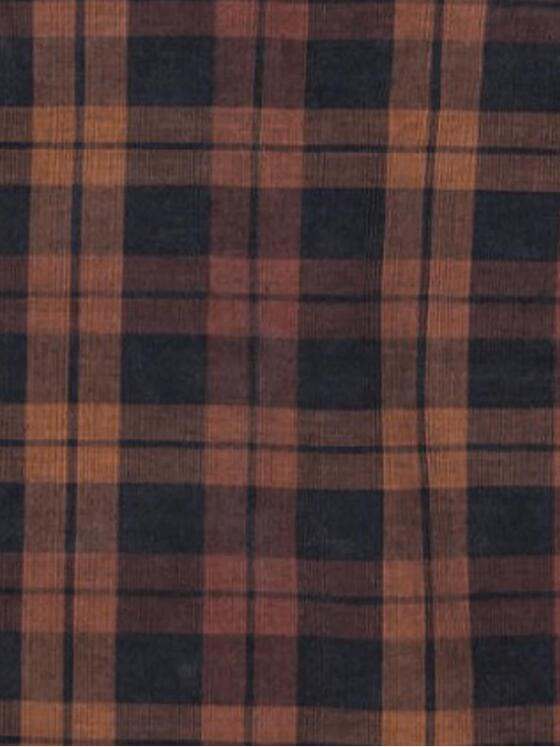 engbers Herren Langarm-Hemd aus Cord Dunkelorange 33667