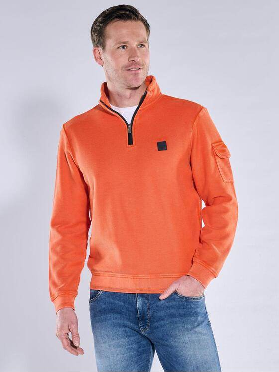 engbers Herren Sweatshirt Stehbund Orange 39933