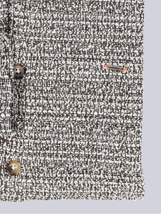 emilio adani Herren Overshirt in Bouclé Warenqualität Braun 38006
