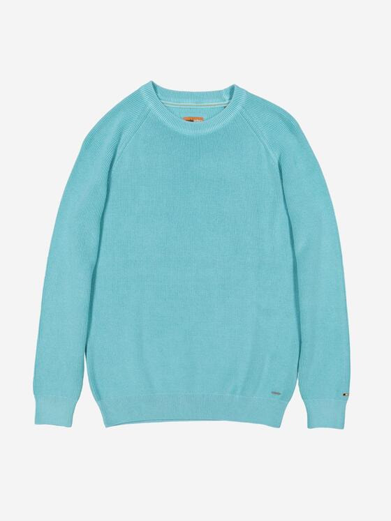 emilio adani Herren Pullover strukturiert Türkis 36702