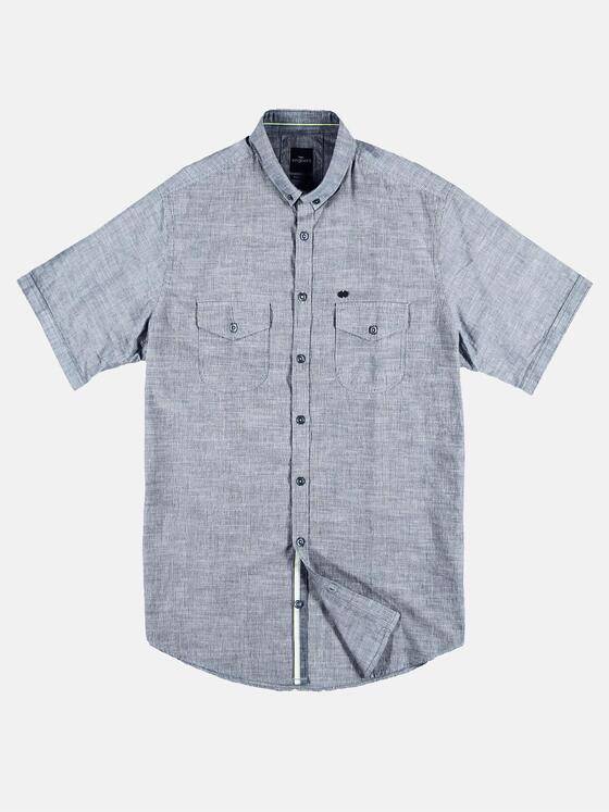 engbers Herren Kerniges Hemd mit Galon-Tape Saphirblau 29426