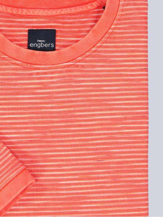 engbers Herren T-Shirt gestreift Rot 38469
