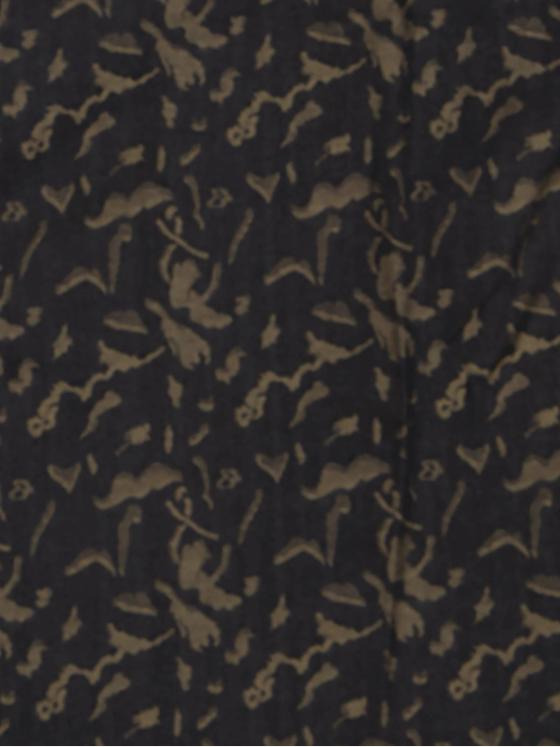 ENGBERS GERMANY Herren Langarm-Hemd gemustert Schwarzbraun 33797