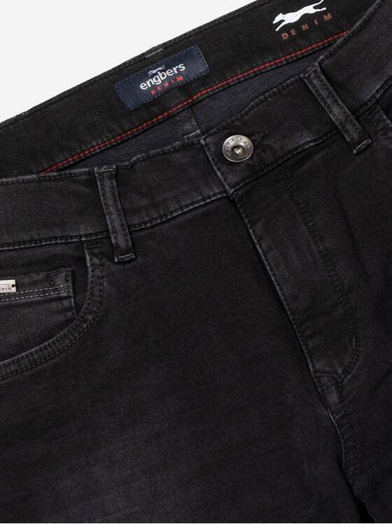 engbers Herren Super-Stretch-Jeans slim fit Schwarz 37529