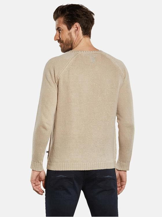 ENGBERS GERMANY Herren Pullover aus Leinen Braun 34688