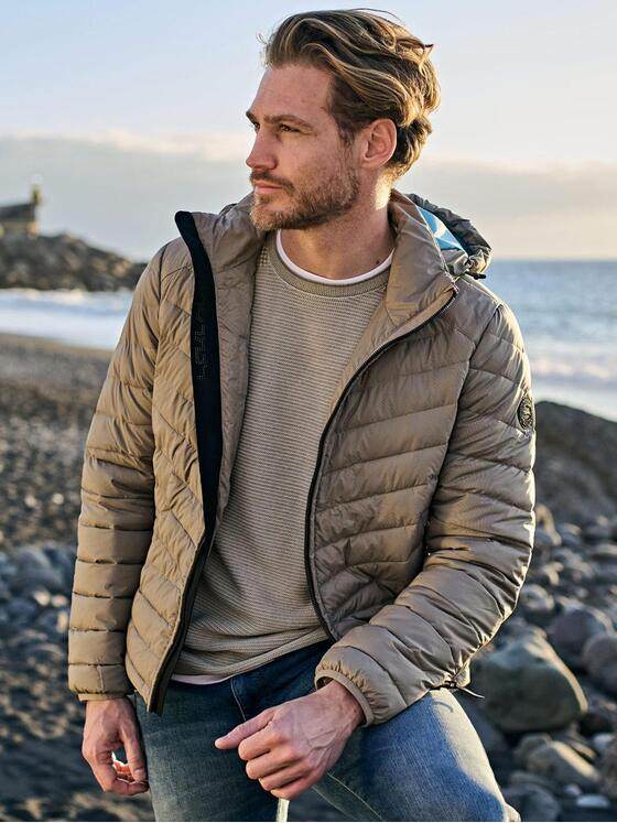 engbers Herren Steppjacke regular Braunbeige 38245