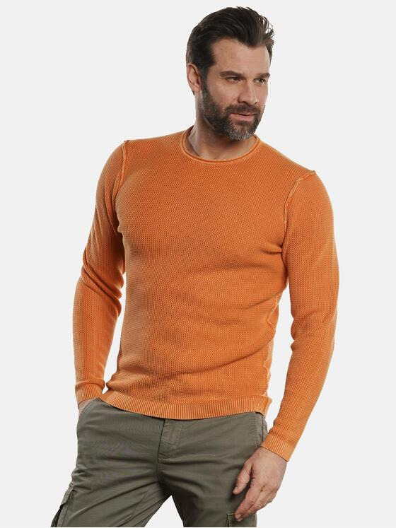 engbers Herren Pullover Rundhals Orange 32695