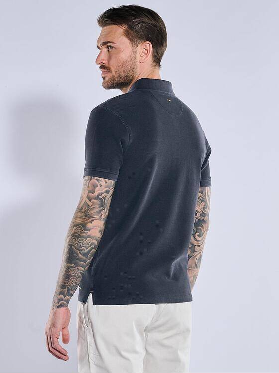 emilio adani Herren Polo-Shirt uni Blau 38958