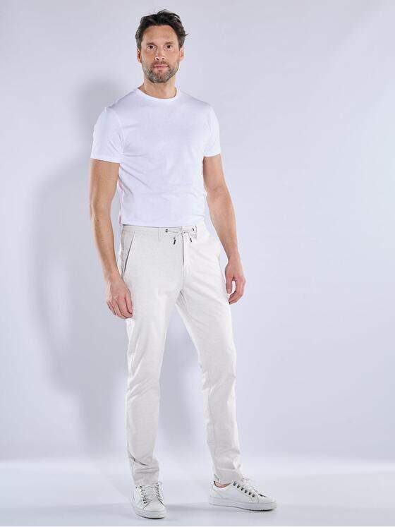 ENGBERS GERMANY Herren Chino mit Tunnelzug Beige 38748