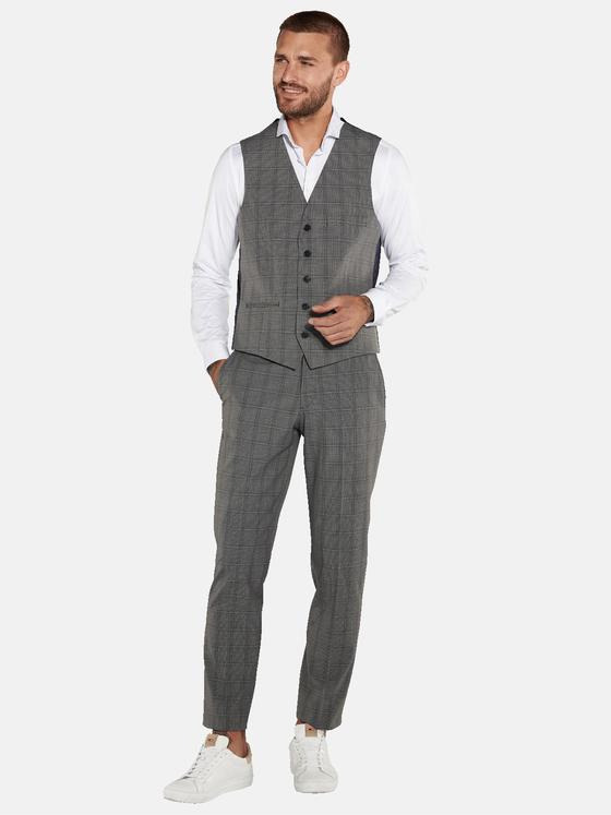 emilio adani Herren Anzug-Weste slim fit Grau 35380