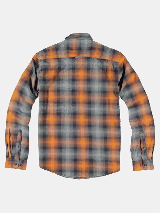 engbers Herren Langarmhemd kariert Dunkelorange 32269