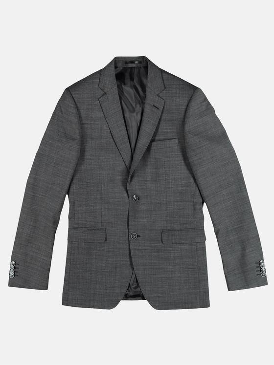 emilio adani Herren Anzugsakko mit Minimalmuster Grau 29014
