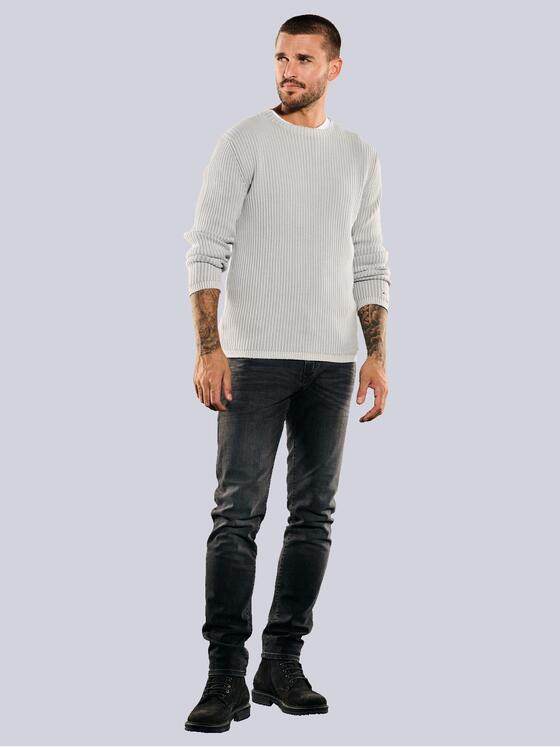 emilio adani Herren Pullover regular Grau 35614